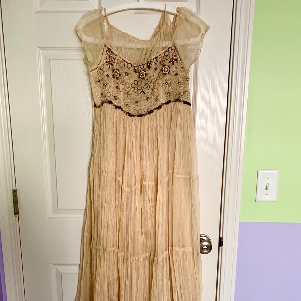 Blush/beige Indian outfit
